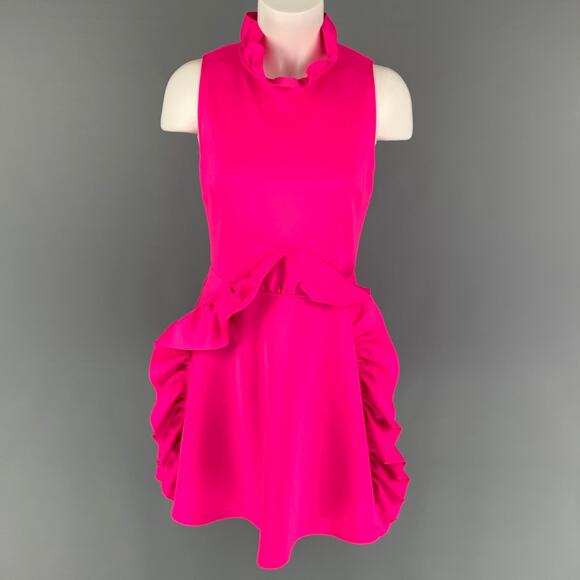 TED BAKER Size 2 Pink Polyester Sleeveless Dress - Picture 1 of 5